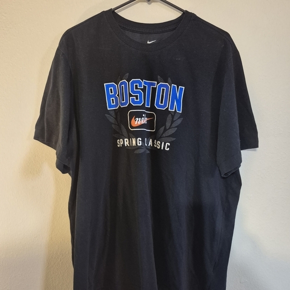Nike Other - Nike Black Boston Tee with Blue and White Accents